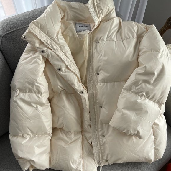 Gentle Herd - Channel-Quilt Parka Down XS - IVORY - Picture 2 of 5